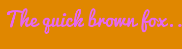 Image with Font Color E768ED and Background Color E08700